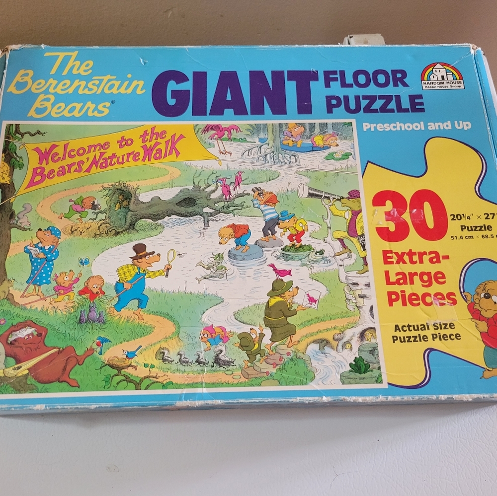 Vintage Berenstain Bears Giant Floor Puzzle